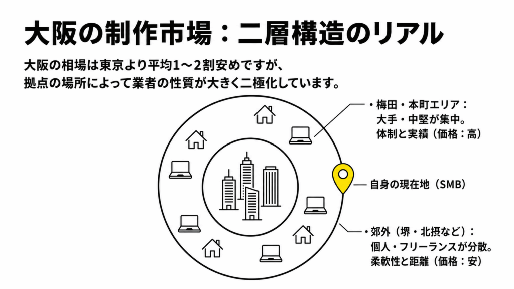大阪の制作市場