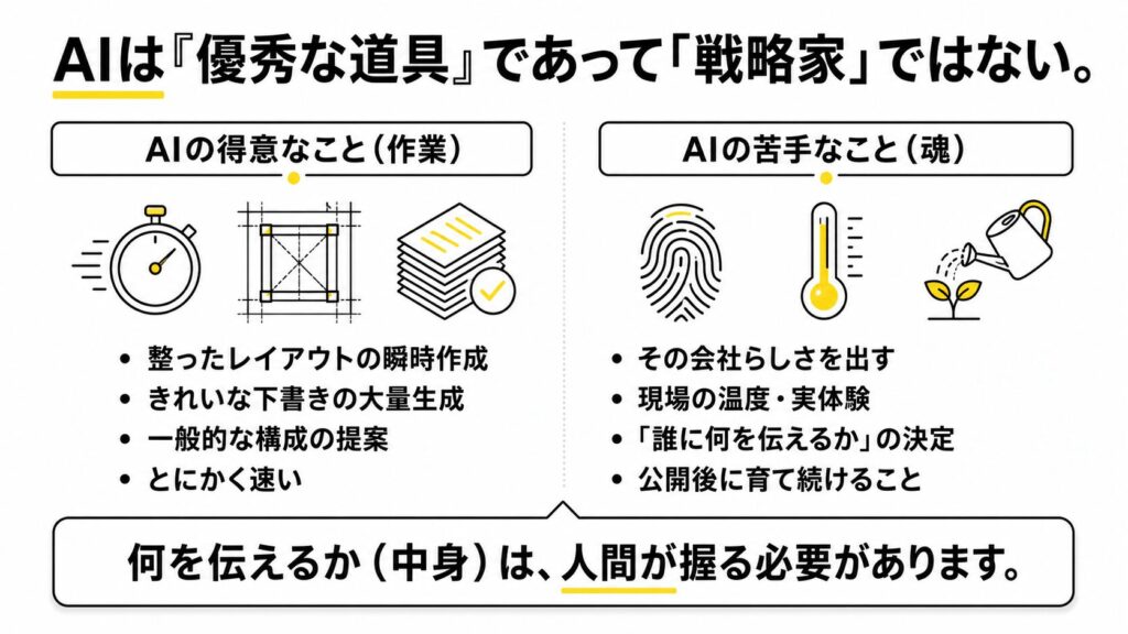 AIは戦略家ではない
