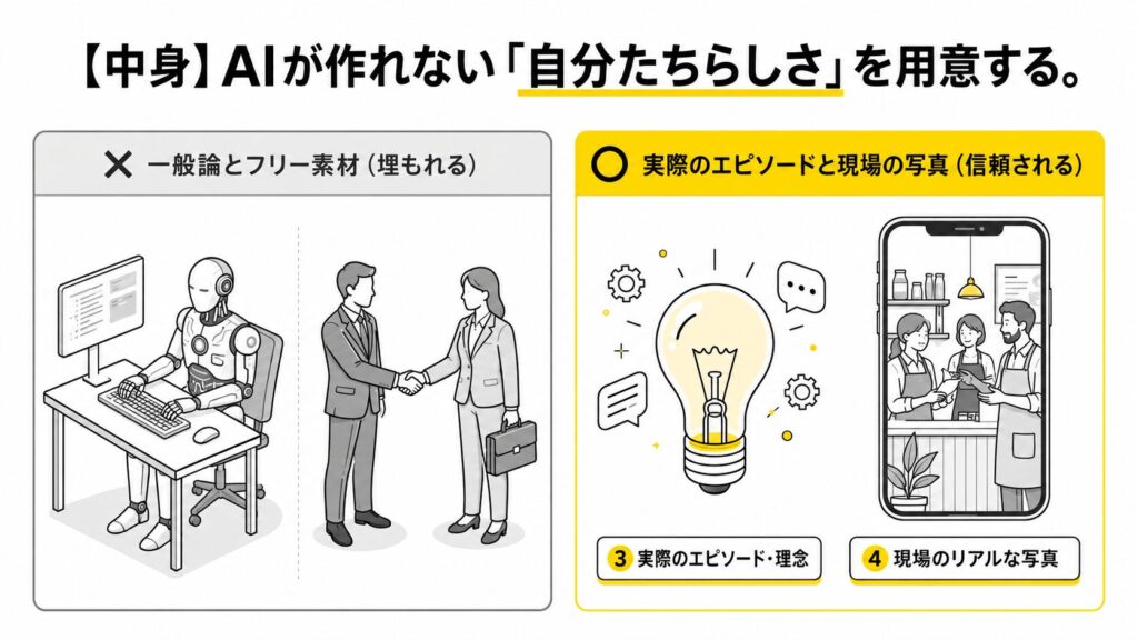 自分たちらしさを用意する